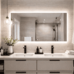 "Best modern bathroom mirrors in 2026 featuring LED backlit design and minimalist vanity setup."