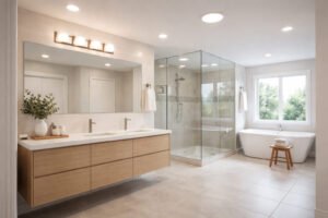 how to choose bathroom lighting fixtures modern bathroom lighting setup