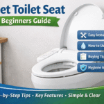Modern bidet toilet seat installed in a clean bathroom showing beginner guide tips for hygiene, installation, and usage