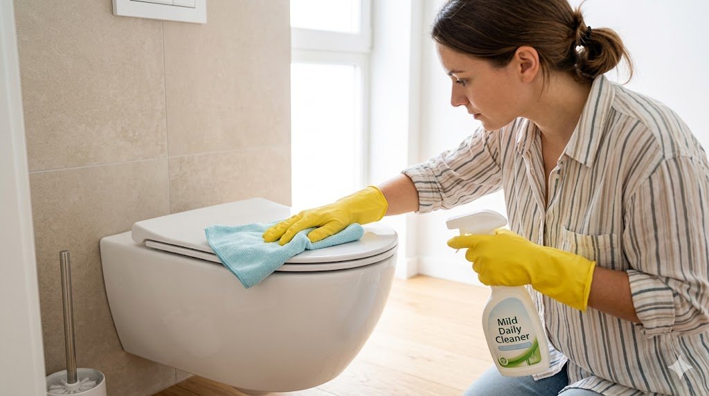 Cleaning and maintaining different toilet seat materials properly